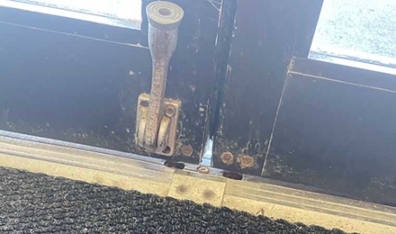 Commercial Door Seal Damage