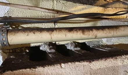 Heavily Traveled Piping & Wiring