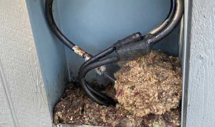 Large Nest inside of J-Box