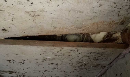 Loose Panel Under an Overhang